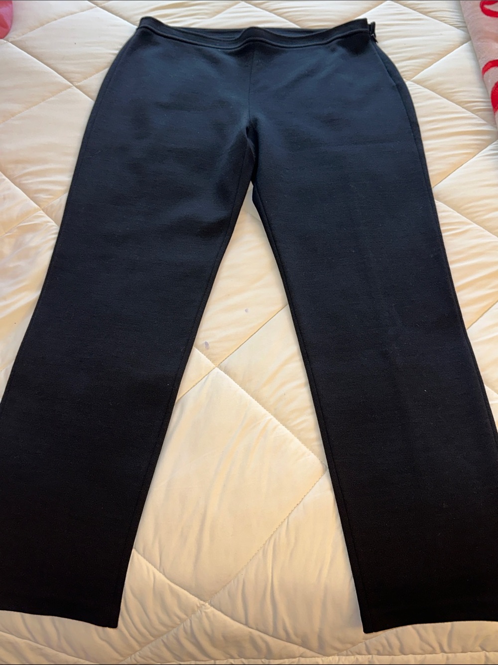 St. John Caviar Alexa Fit Knit Pants Black Size 12